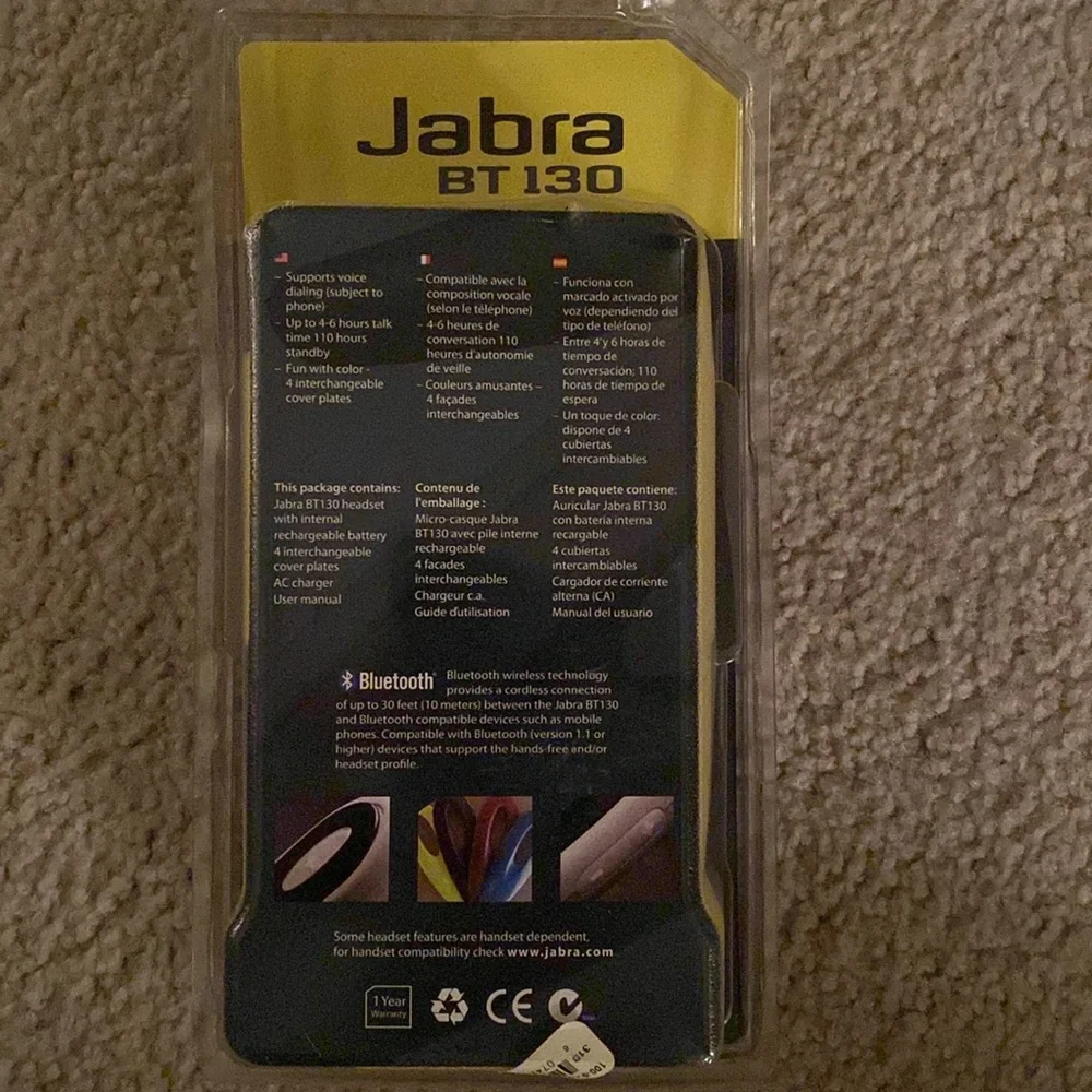 Jabra BT130 Bluetooth Headset - brand new